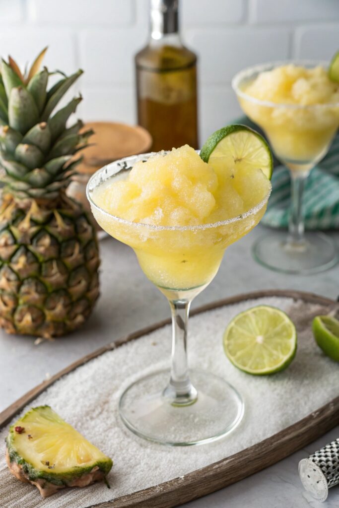 tropical frozen pineapple cocktail