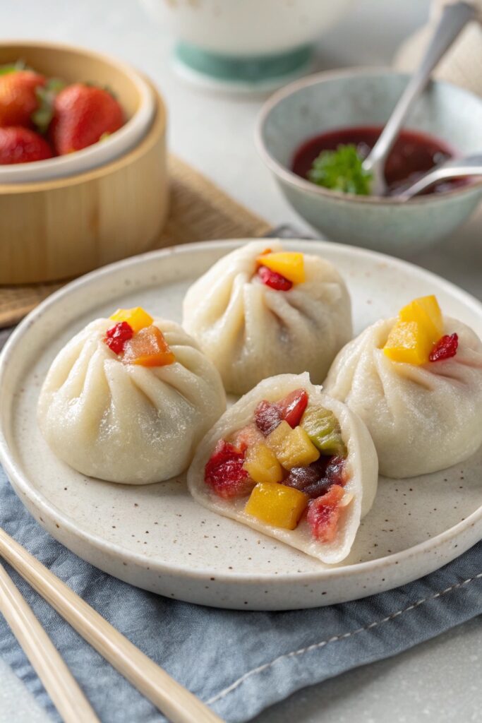 fruit filled sweet dumplings