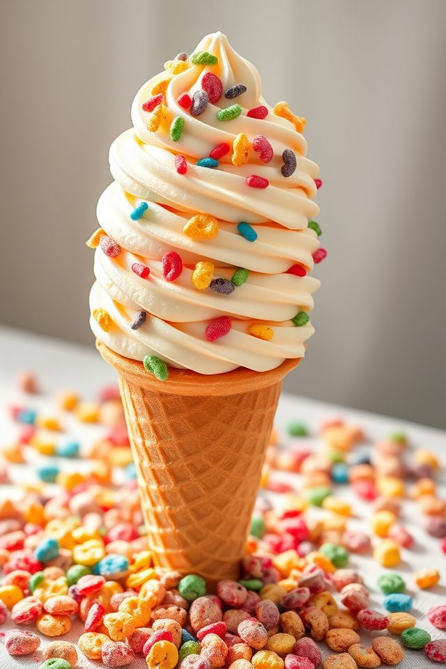 fruity cone ice cream delight