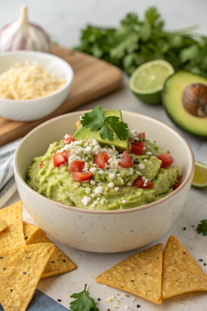Garlic Parmesan Guacamole