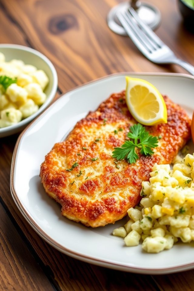 garlic butter herb schnitzel