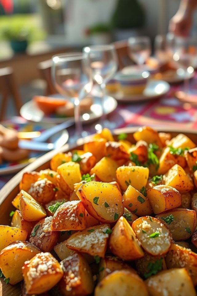 garlic parmesan roasted potatoes