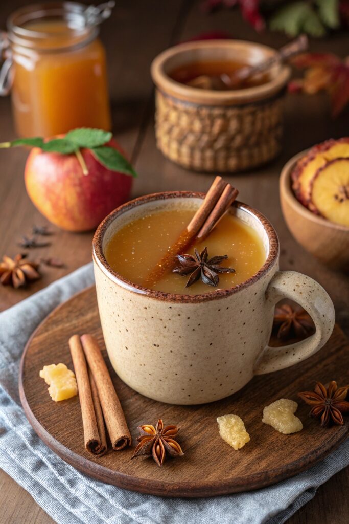cozy spiced apple cider