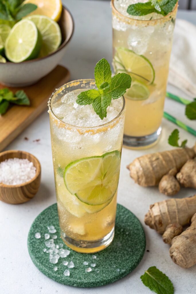 revitalizing tropical ginger cocktail