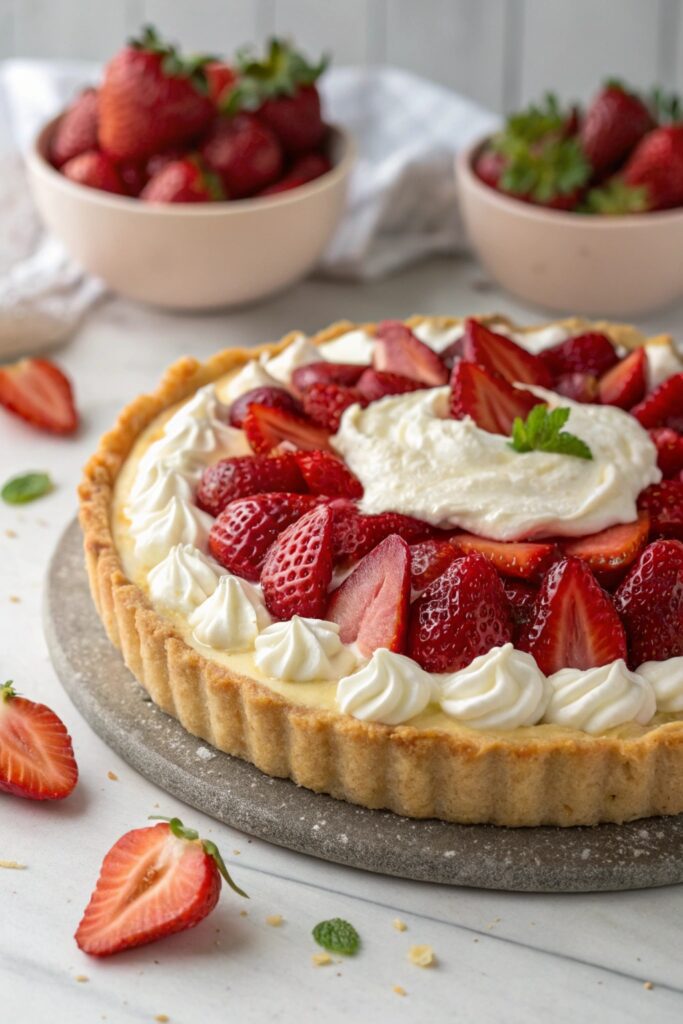 gluten free strawberry cream pie