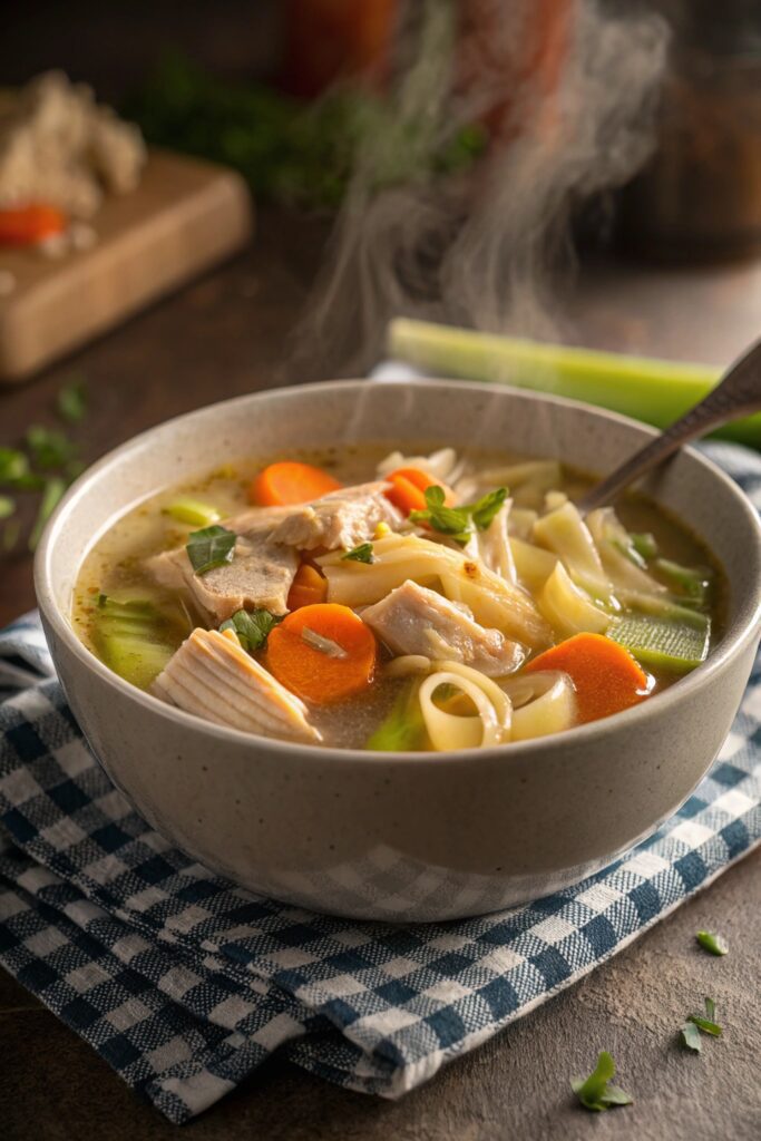 comforting chicken vegetable soup