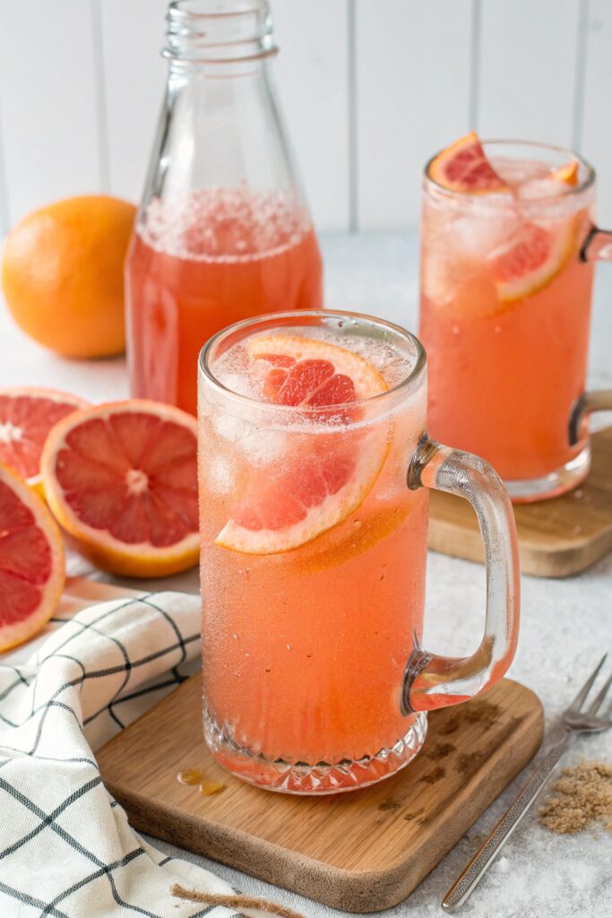 refreshing grapefruit beer cocktail