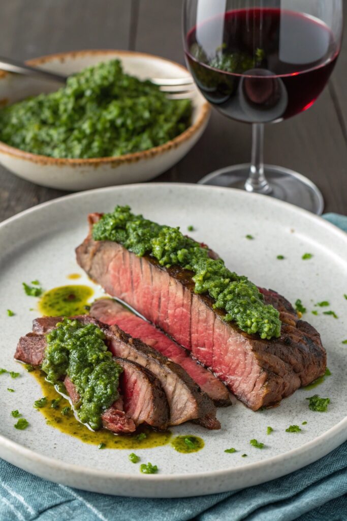 flank steak with chimichurri