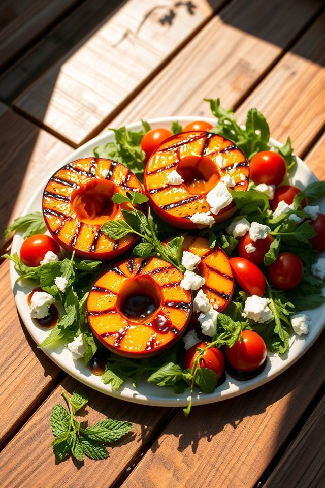 grilled peach salad delight