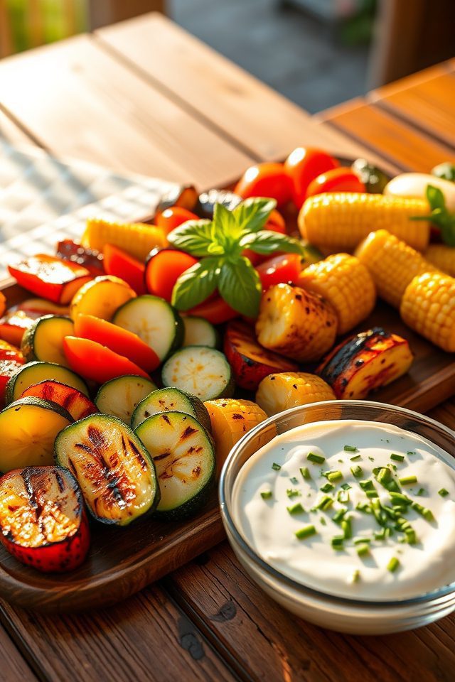 grilled seasonal vegetable platter