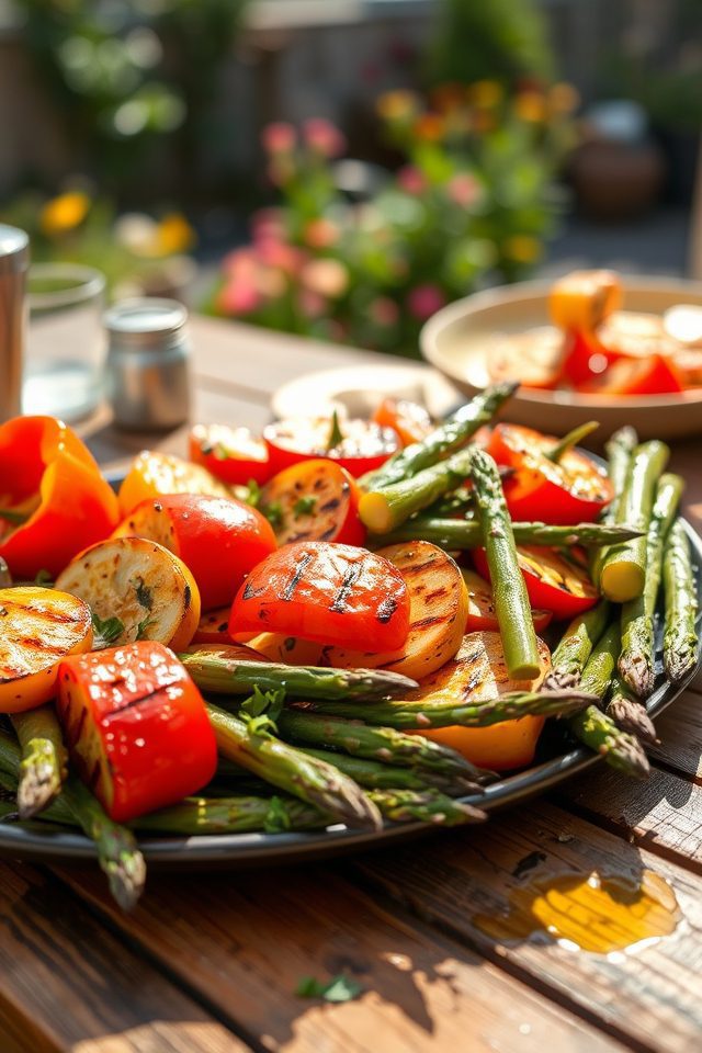 grilled seasonal vegetable platter