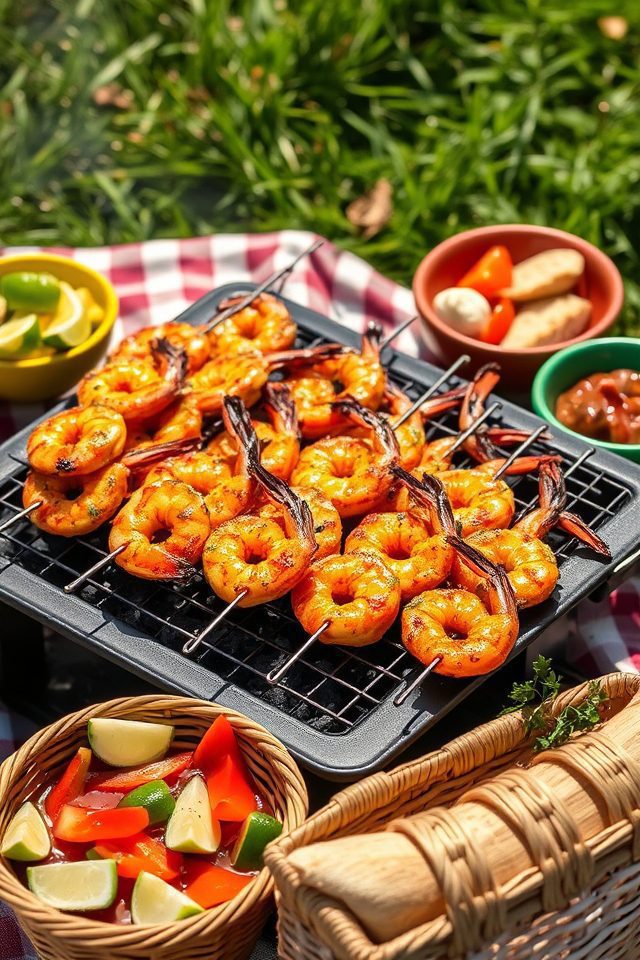 grilled shrimp skewers recipe