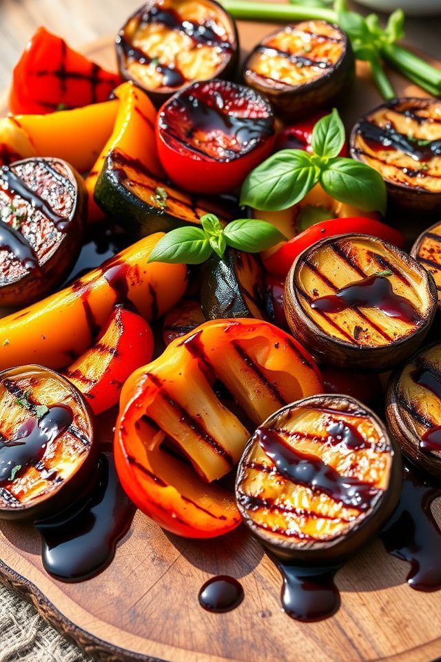 grilled veggies with balsamic