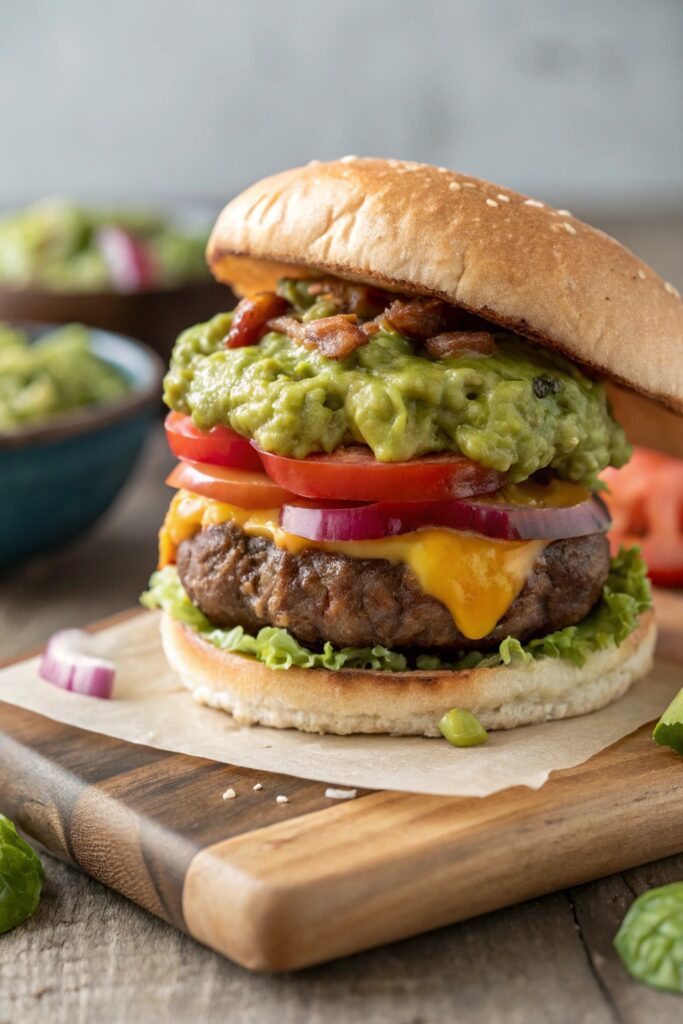 guacamole pepper jack burger