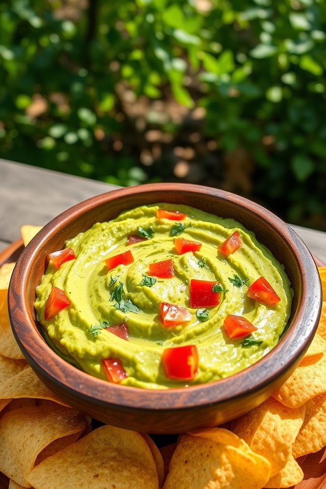 guacamole and tortilla chips