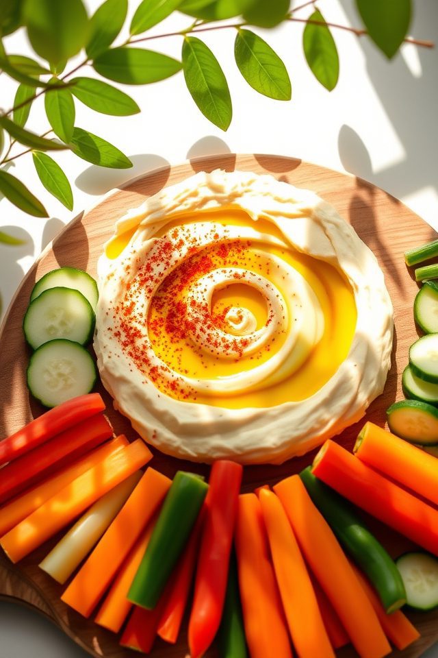 healthy veggie appetizer duo
