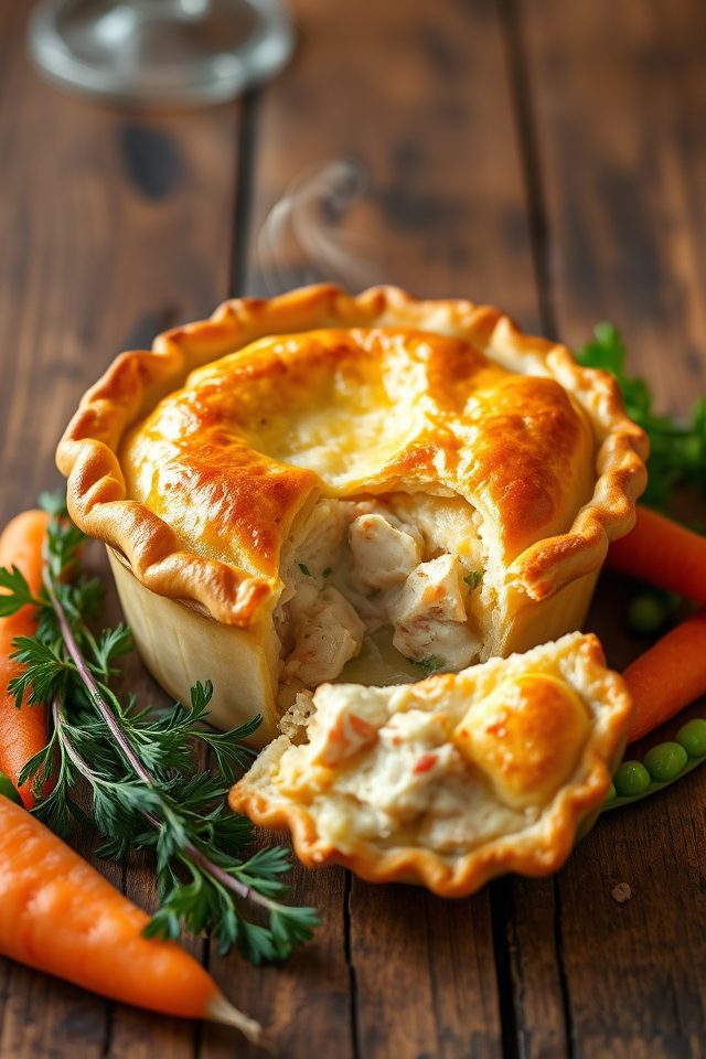 hearty chicken vegetable pie