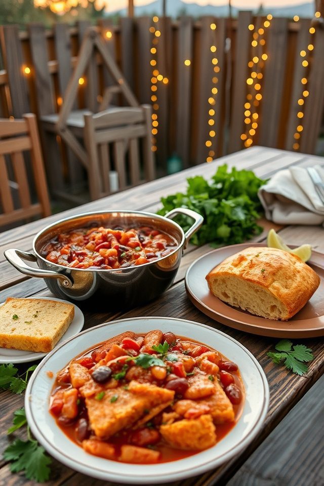hearty smoky chili supper