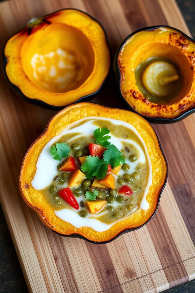 hearty squash lentil curry