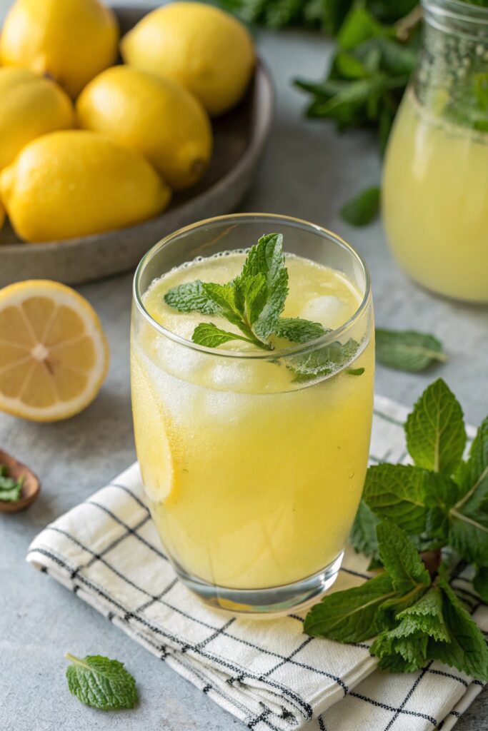 revitalizing mint lemonades recipe