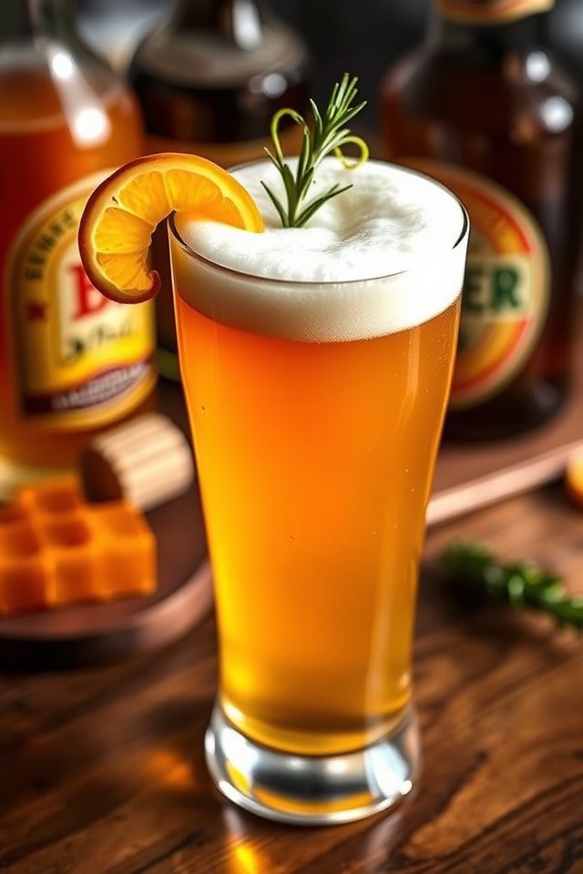 honey citrus beer cocktail