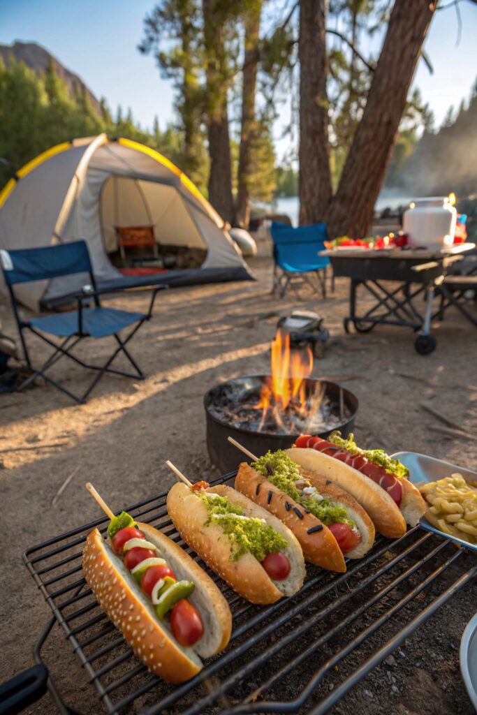 creative camping hot dogs