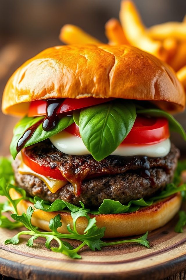 italian inspired burger indulgence