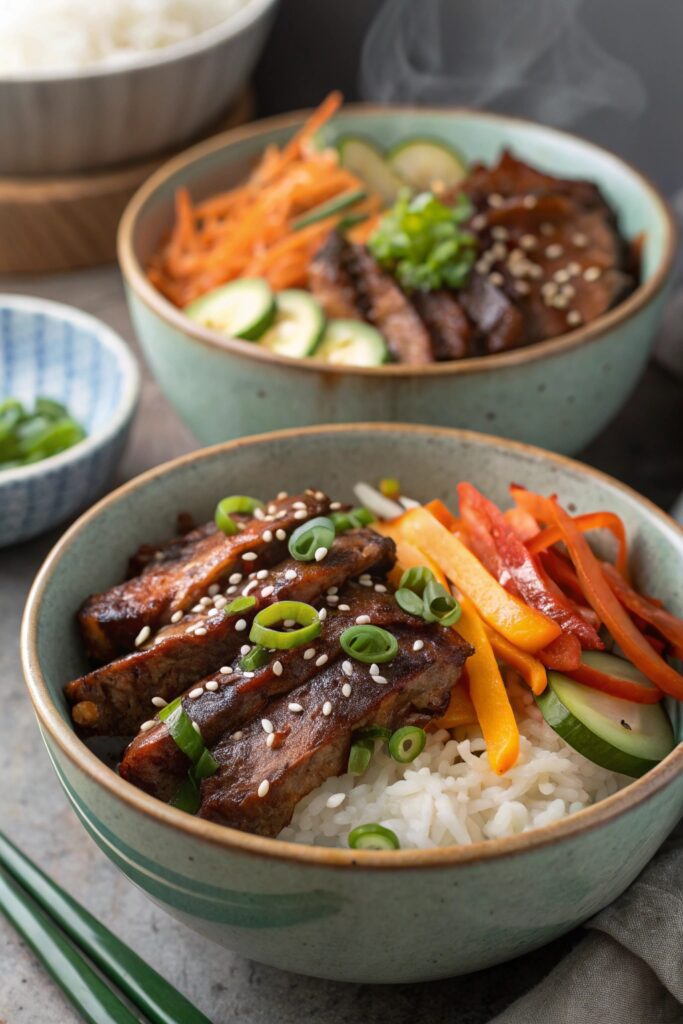 korean bbq beef bowls