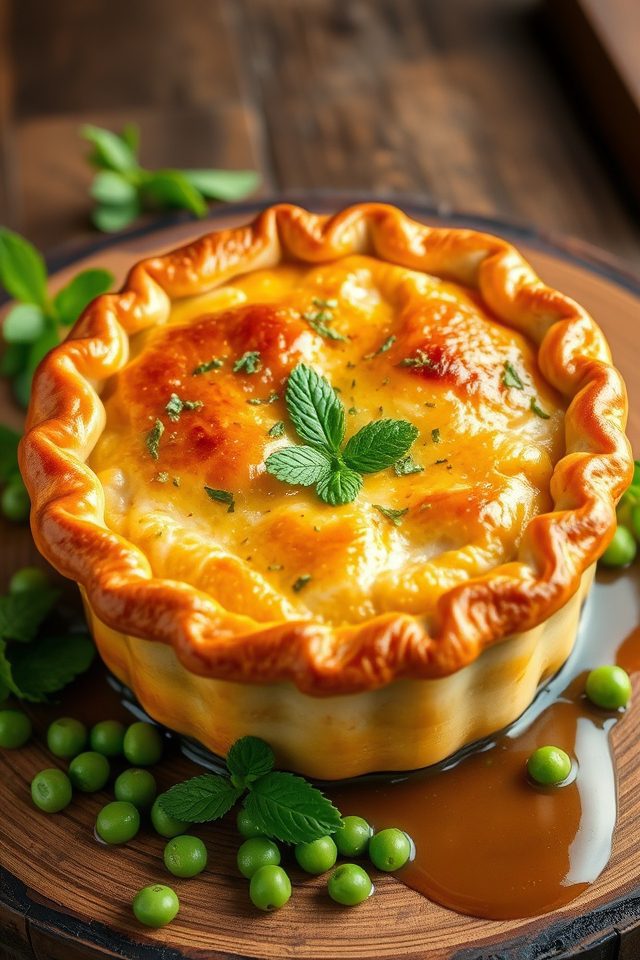 lamb mint flaky pie