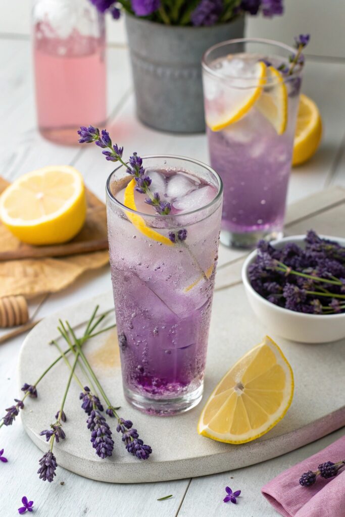 lavender infused lemon beverage delight