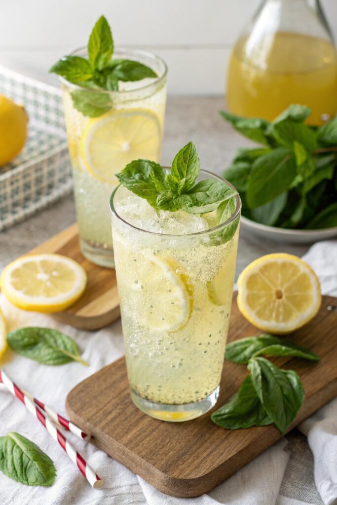 zesty prosecco and basil