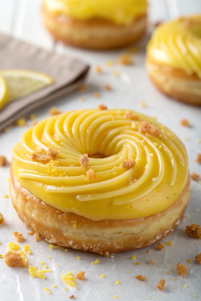 lemon curd filled donut