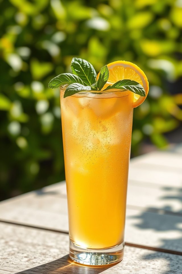 lemonade basil beer refreshment