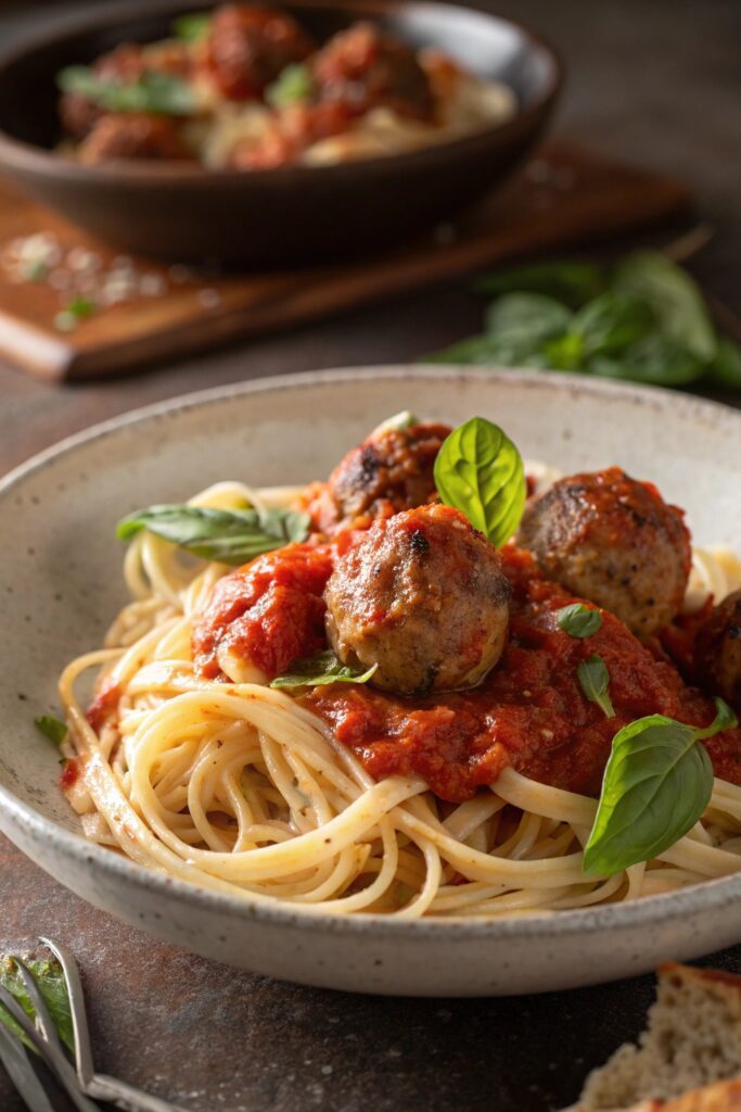 comforting italian meatball dish