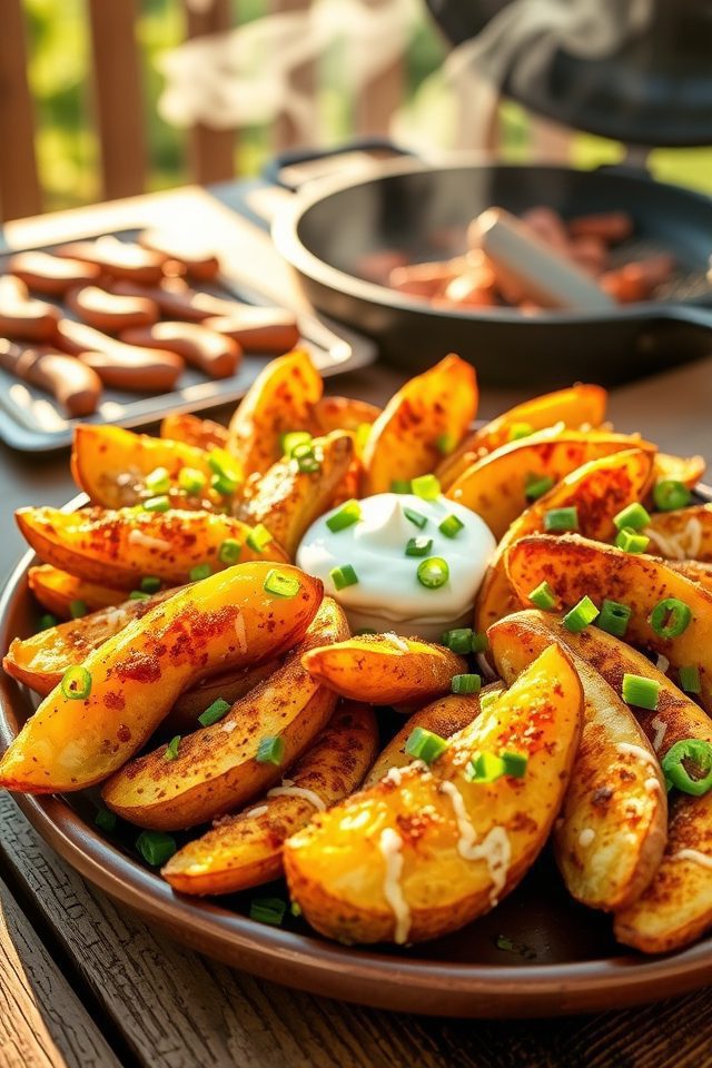 loaded potato wedges delight
