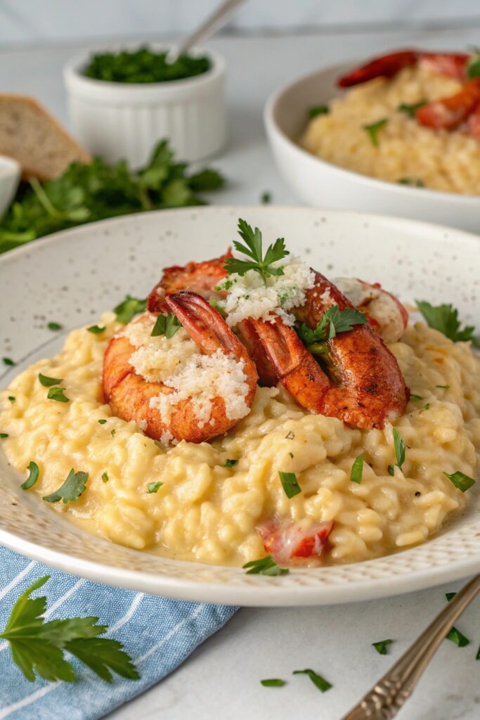 lobster risotto with parmesan