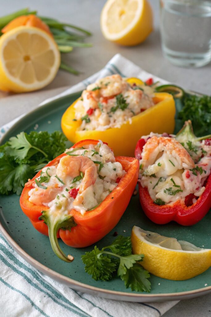 lobster stuffed bell peppers