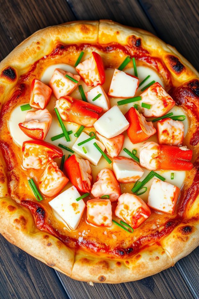 lobster brie pizza delight