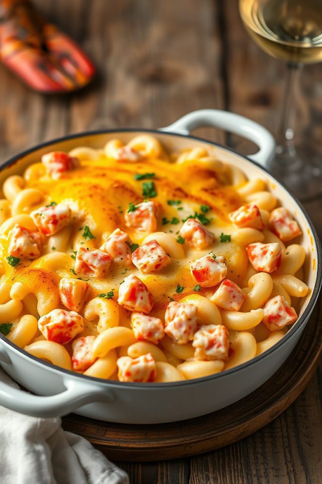 lobster infused gourmet comfort food