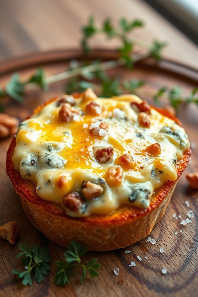 luxurious blue cheese toast