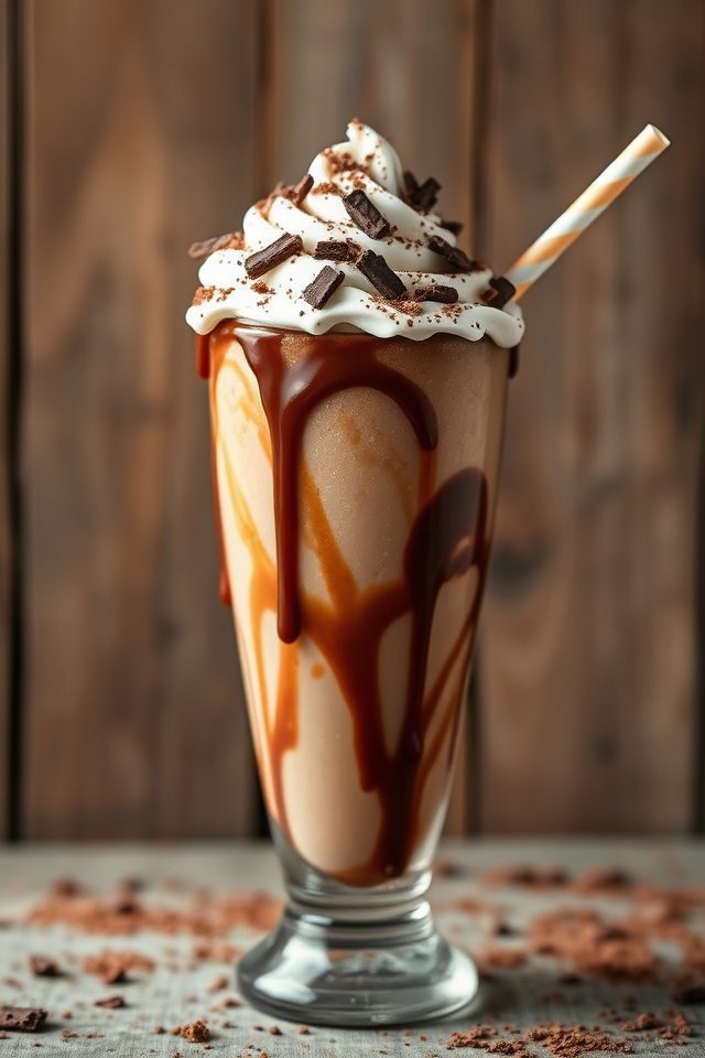 malted chocolate milkshake indulgence
