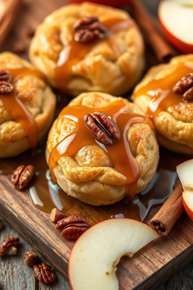 maple pecan apple dumplings delight