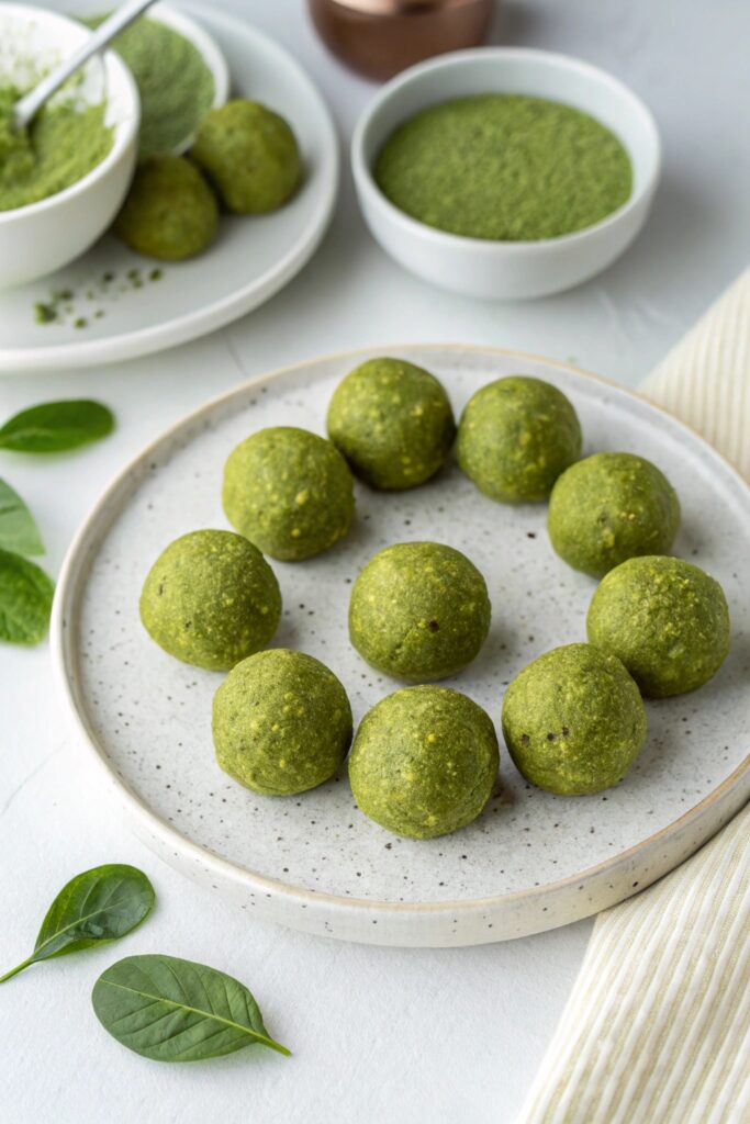 matcha protein energy bites