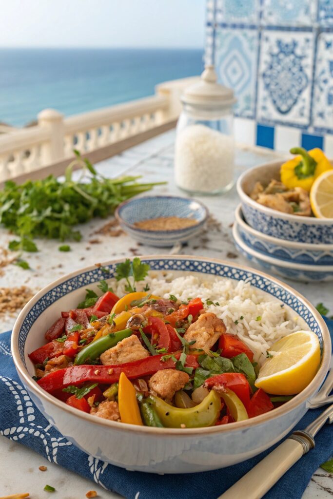 mediterranean vegetable fusion dish