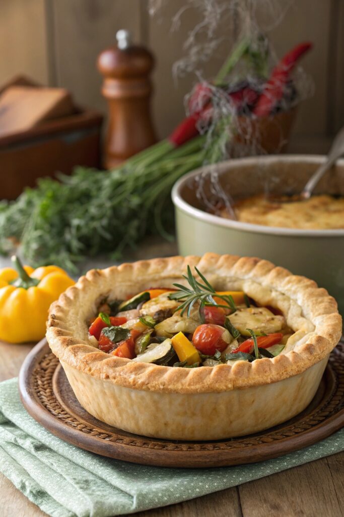 mediterranean vegetable pie delight