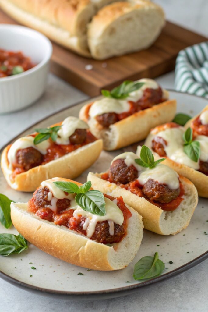 delicious mini meatball subs