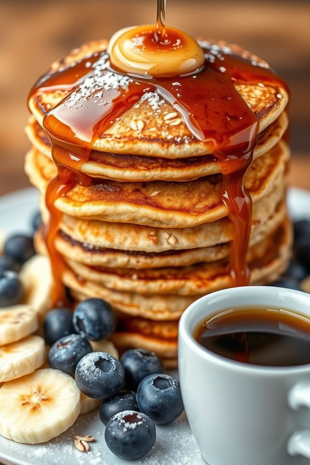 nutritious oatmeal pancake option
