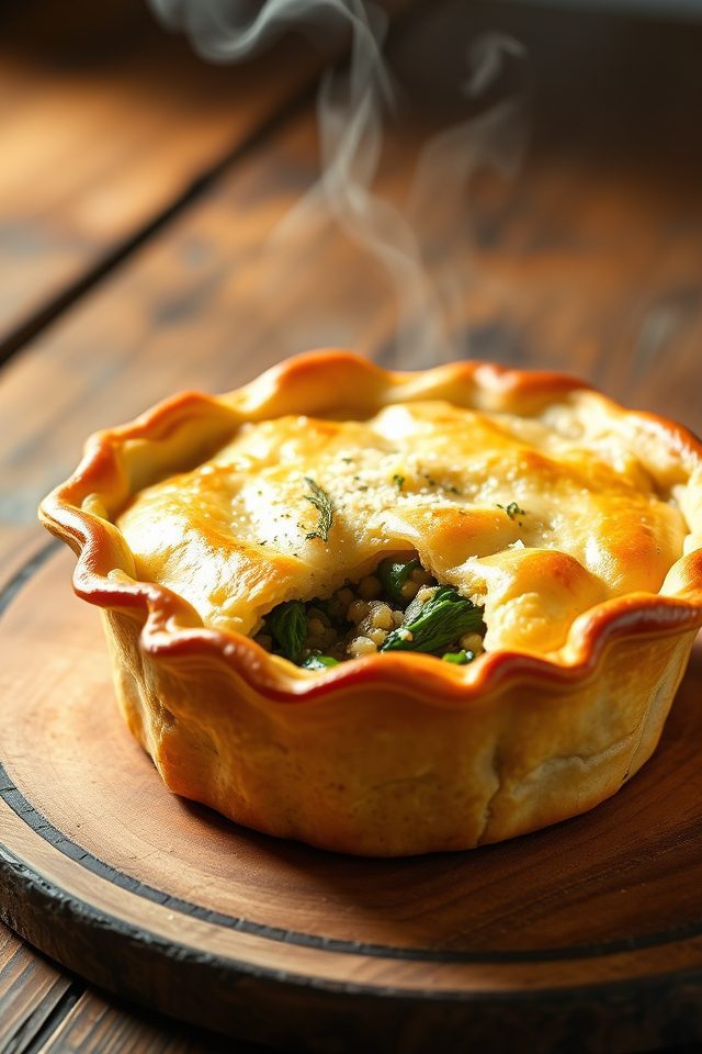 nutritious quinoa kale pot pie