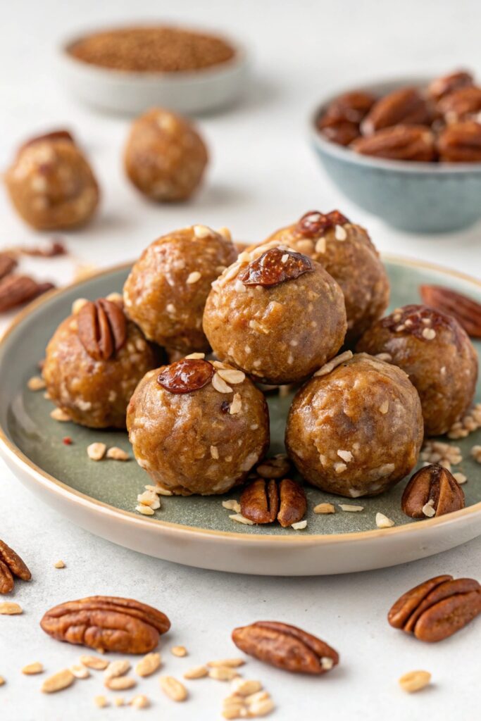 Nutty Maple Pecan Protein Balls