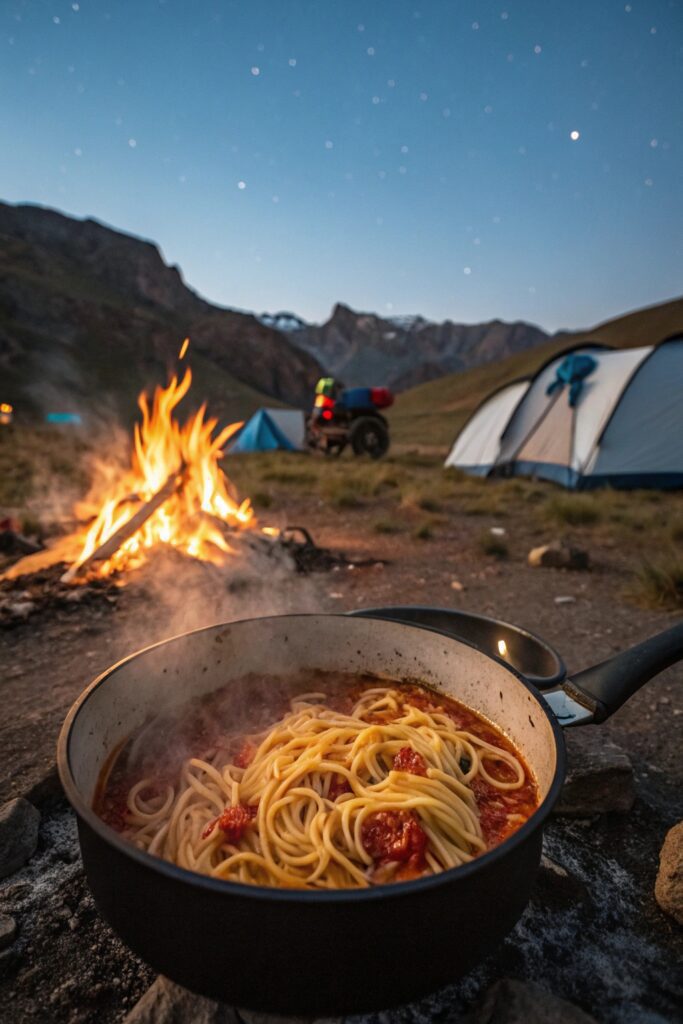 convenient one pot camping meal